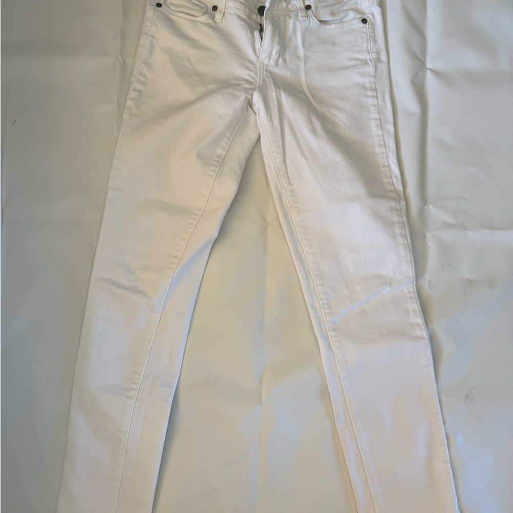 Paige Skyline ankle peg white Skinny Jeans